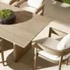 Customizable Modern Teak Wood Outdoor Sofa Set-Waterproof Durable Eco-Friendly for Hotel Villa Gardens