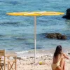 Designer Artistic Modern Waterproof Aluminum Sunshade Umbrella Outdoor for Wedding Photo Props Courtyard Furniture