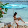 Designer Artistic Modern Waterproof Aluminum Sunshade Umbrella Outdoor for Wedding Photo Props Courtyard Furniture