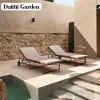 Durable Modern Outdoor Patio Dining Table and Chair Set Wood Furniture for Garden Courtyard Villa Hotel Use