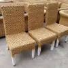 Durable Rattan Woven Dining Chairs and Tables Midcentury Design Outdoor Furniture for Western Restaurants and Hotels Daimi D055