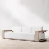 Durable Waterproof Weather Resistant Eco-Friendly Modern Natural Teak Wooden Sofa Set Waterproof Cushions for Outdoor Bedroom