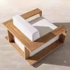 Durable Waterproof Weather Resistant Eco-Friendly Modern Natural Teak Wooden Sofa Set Waterproof Cushions for Outdoor Bedroom
