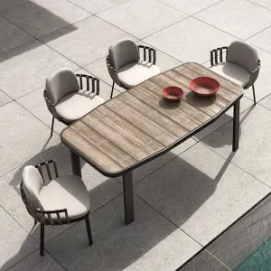 Excellent Quality Teak Garden Sofa Outdoor Furniture for Hotel Courtyard Park Apartment Use-Modern Design Rust Proof Waterproof