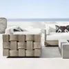 Factory Best-selling Modern Teak Sofa Set for Outdoor Garden Villa Courtyard Park Apartment Leisure Furniture