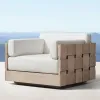 Factory Best-selling Modern Teak Sofa Set for Outdoor Garden Villa Courtyard Park Apartment Leisure Furniture