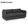 Factory Modern Durable Outdoor Garden Furniture Single Seater Sunbed Sofa Set Aluminum Patio Furniture for Hotels Parks Poolside