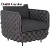 Factory Modern Durable Outdoor Garden Furniture Single Seater Sunbed Sofa Set Aluminum Patio Furniture for Hotels Parks Poolside