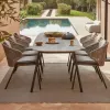 Fashion Modern Garden Sofa Set Outdoor Aluminum Waterproof Patio Furniture for Hotel and Park Use