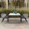 Fashion Modern Garden Sofa Set Outdoor Aluminum Waterproof Patio Furniture for Hotel and Park Use
