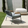 Foshan Factory's Modern Design Eco-Friendly Outdoor Rattan Furniture Set Home Bars Basements Hotels Courtyards