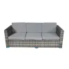 Garden Furniture Outdoor L-Shaped Wood Sectional Sofa Set Apartment Courtyard Park Hotel Villa Use Modern Design Eco-Friendly