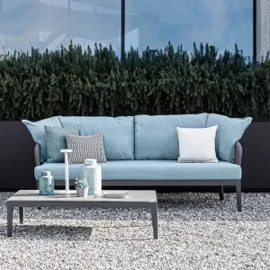 Garden Patio Set Wood Sofa Chaise Lounge Outdoor Sofa Lounge Chair for Villa and Park Use Modern Design High Quality