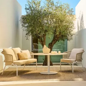 Garden Wood Modern Outdoor Bar Chair Sofa Furniture Set for Contemporary Hotels Villas Apartments Patios Courtyards