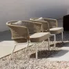 Garden Wood Modern Outdoor Bar Chair Sofa Furniture Set for Contemporary Hotels Villas Apartments Patios Courtyards