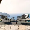 Garden Wood Modern Outdoor Bar Chair Sofa Furniture Set for Contemporary Hotels Villas Apartments Patios Courtyards