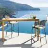 Garden Wood Modern Outdoor Bar Chair Sofa Furniture Set for Contemporary Hotels Villas Apartments Patios Courtyards