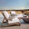 High-End Single Sofa Outdoor Leisure Patio Waterproof Popular Hotel Outdoor Terrace Teak Sofa