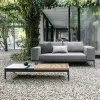 High-Grade Modern Eco-Friendly Outdoor Sofa Set Waterproof Solid Wood Furniture for Garden Villa Courtyard Hotel Park