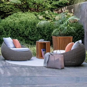 All-Weather Wood Garden Sofa Set Eco-Friendly Durable Outdoor Furniture for Park Villa Patio