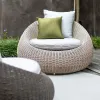 All-Weather Wood Garden Sofa Set Eco-Friendly Durable Outdoor Furniture for Park Villa Patio