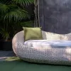 All-Weather Wood Garden Sofa Set Eco-Friendly Durable Outdoor Furniture for Park Villa Patio