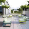 Best Selling Modern Outdoor Aluminium Patio Garden Park Furniture Waterproof Sofa Set