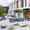 Best Selling Modern Outdoor Aluminium Patio Garden Park Furniture Waterproof Sofa Set