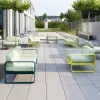 Best Selling Outdoor Aluminum Garden Sofa Set Simple Modern Waterproof Eco-Friendly Rust Proof Courtyard Hotel Park