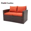 Durable Eco-Friendly Woven Rattan Sofa Set for Hotel Courtyard Park Apartment Outdoor Use