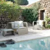 Garden Sofa Set Outdoor Furniture for Patio Hotel Villa Swimming Pool Courtyard Park-Durable Rattan