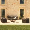 Modern Nordic Design Waterproof Rust Proof Durable Eco-Friendly Outdoor Furniture Luxury Rope Garden Courtyard Park