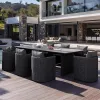 Modern Rattan Woven Balcony Garden Table and Chair Combination Outdoor Furniture Waterproof Eco-Friendly