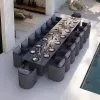 Modern Rattan Woven Balcony Garden Table and Chair Combination Outdoor Furniture Waterproof Eco-Friendly