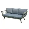 Modern Style Leisure Outdoor Patio Garden Furniture Sofa Set Aluminum Alloy Frame Rust Proof Hotel Villa Park