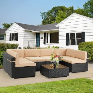 Modern Wood Garden Sofa Set for Villa Hotel Apartment Courtyard Park Outdoor Eco-Friendly Waterproof Furniture