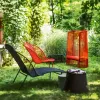 Outdoor Rattan Sofa Set Lazy Reclining Chair Sun Proof Courtyard Combination for Hotel Park Use
