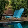 Outdoor Rattan Sofa Set Lazy Reclining Chair Sun Proof Courtyard Combination for Hotel Park Use