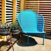 Outdoor Rattan Sofa Set Lazy Reclining Chair Sun Proof Courtyard Combination for Hotel Park Use