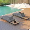 Rattan Furniture Durable Villa Courtyard Resort Patio Hotel Garden Outdoor Sofa Set