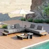 Rattan Furniture Durable Villa Courtyard Resort Patio Hotel Garden Outdoor Sofa Set
