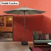 Waterproof Hanging Market Umbrellas Beach Garden Parasol Patio Umbrella Granite Base Modern Outdoor Furniture