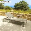 High-end Modern Teak Wood Eco-Friendly Outdoor Sun Lounger Chair for Swimming Pool Patio Hotel Garden Living Room Beach Use
