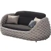 Hot Sale Modern Luxury Garden Furniture Set Sofa Patio Backyard Outdoor Woven Rope Waterproof Hotel Villa Apartment