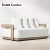 Hot Sale Modern Luxury Garden Furniture Set Sofa Patio Backyard Outdoor Wood Hotel Villa