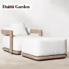 Hot Sale Modern Luxury Garden Furniture Set Sofa Patio Backyard Outdoor Wood Hotel Villa