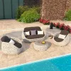 Hot Selling Single Sofa Backyard Terrace Waterproof Lounge Patio Couch Outdoor Furniture Garden Sofa
