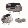 Hot Selling Single Sofa Backyard Terrace Waterproof Lounge Patio Couch Outdoor Furniture Garden Sofa