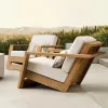 Hot-selling All Weather Wooden Event Rental Crossback Teak Bathroom Furniture Wooden Chairs for Events Restaurant Wood Chair