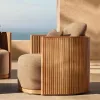 Latest Design Single Sofa Homestay Villa Hotel Courtyard Outdoor Luxury Garden Sofa